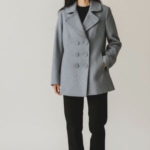 New York & Company Gray Pea Coat size 14 used